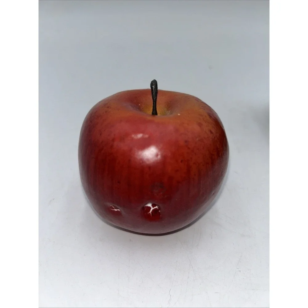 Vintage Mixed Lot 9 Apples Artificial Realistic Faux Fruit Home Decor Staging